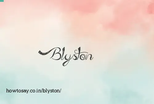 Blyston