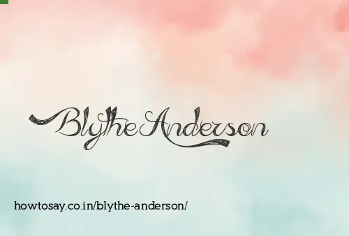 Blythe Anderson