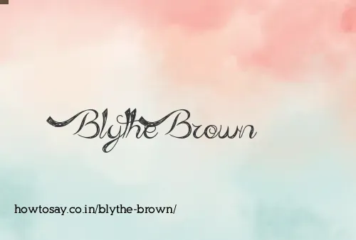Blythe Brown