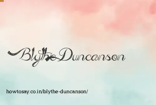 Blythe Duncanson