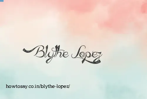 Blythe Lopez