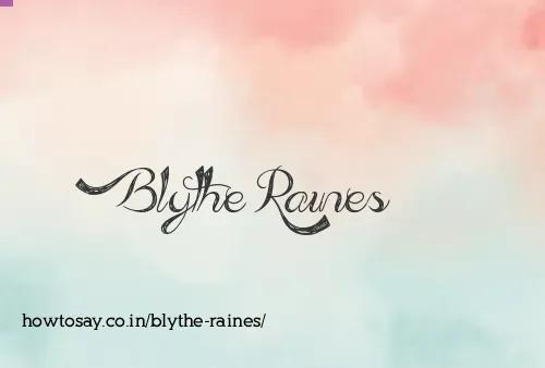 Blythe Raines