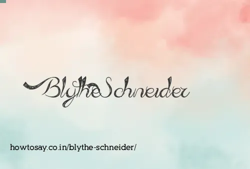 Blythe Schneider