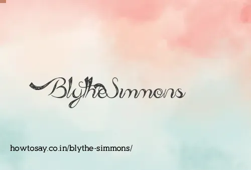 Blythe Simmons