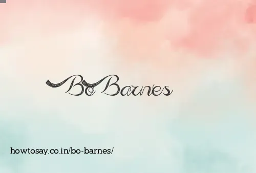 Bo Barnes