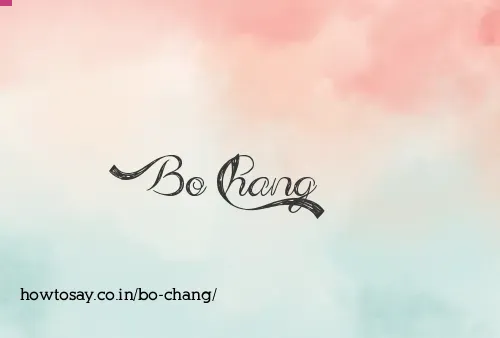 Bo Chang