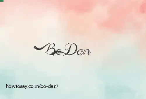 Bo Dan