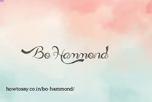 Bo Hammond