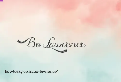 Bo Lawrence