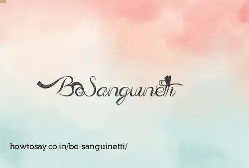 Bo Sanguinetti