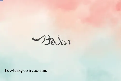Bo Sun