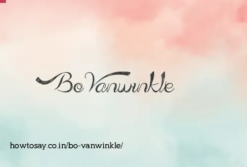 Bo Vanwinkle