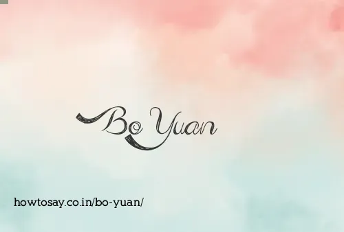 Bo Yuan