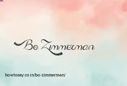 Bo Zimmerman