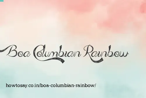 Boa Columbian Rainbow
