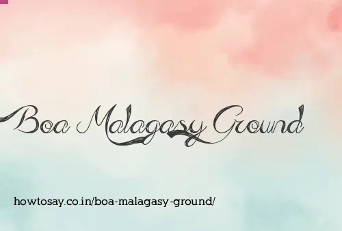 Boa Malagasy Ground