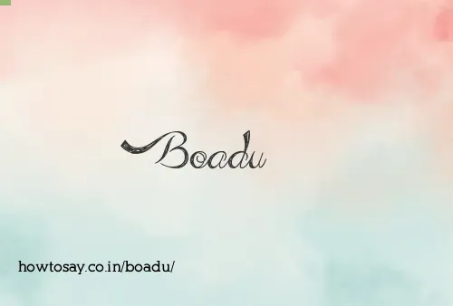 Boadu