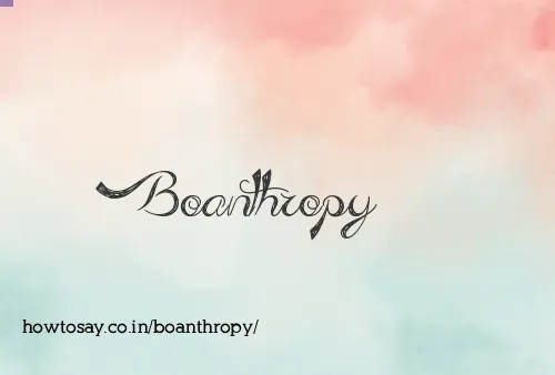 Boanthropy
