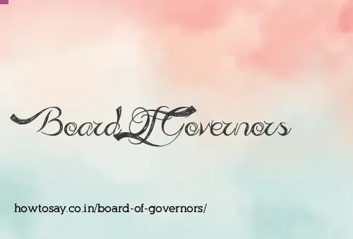 Board Of Governors