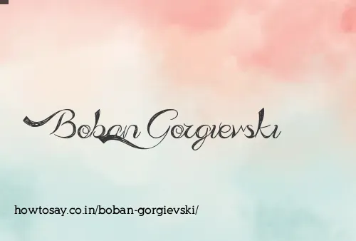 Boban Gorgievski