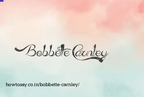 Bobbette Carnley