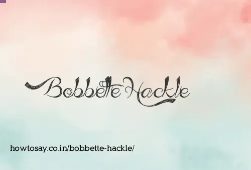 Bobbette Hackle