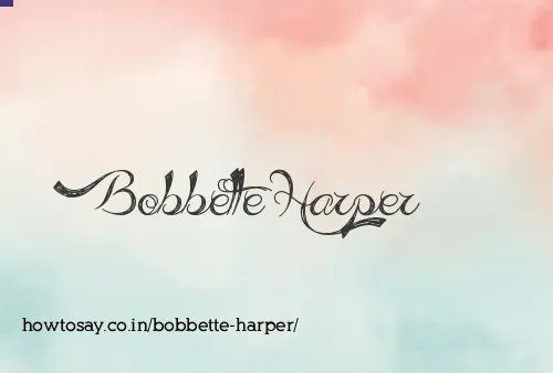 Bobbette Harper