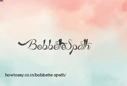 Bobbette Spath