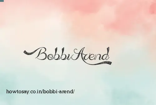 Bobbi Arend
