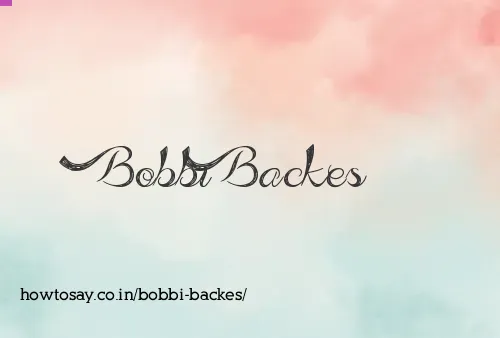 Bobbi Backes