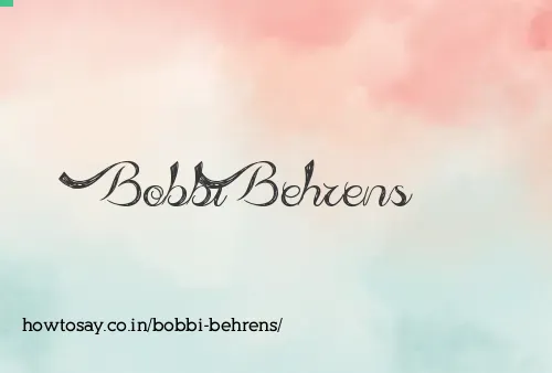 Bobbi Behrens
