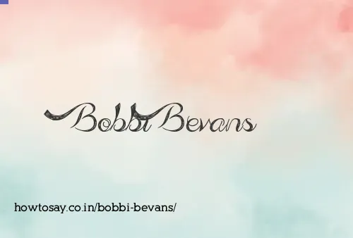 Bobbi Bevans