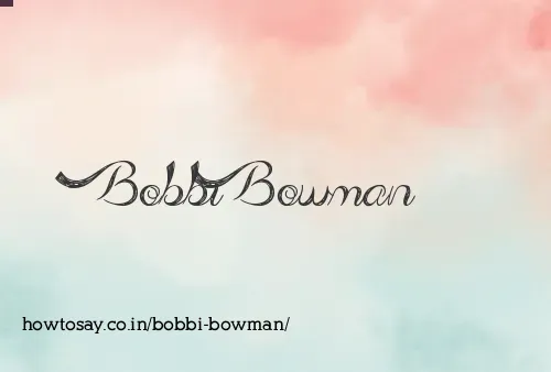 Bobbi Bowman