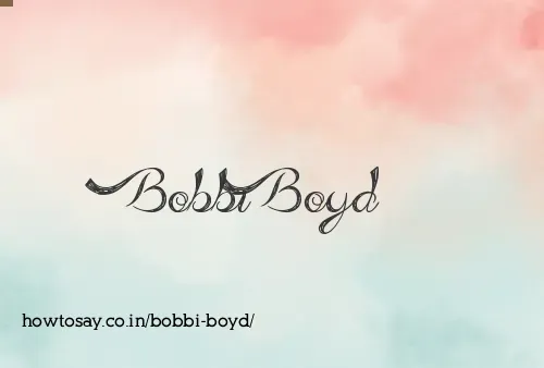 Bobbi Boyd