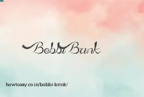Bobbi Brink