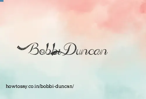 Bobbi Duncan