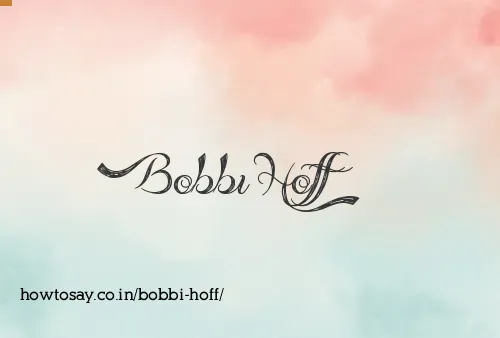 Bobbi Hoff