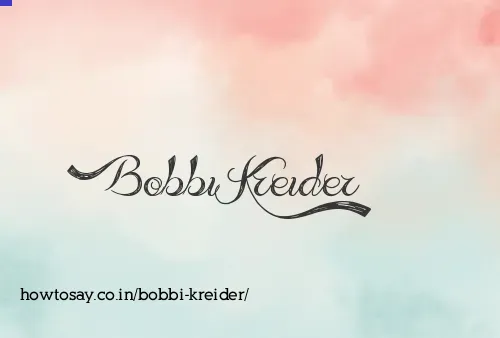 Bobbi Kreider