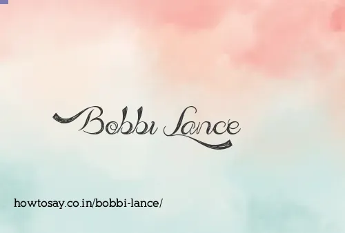 Bobbi Lance