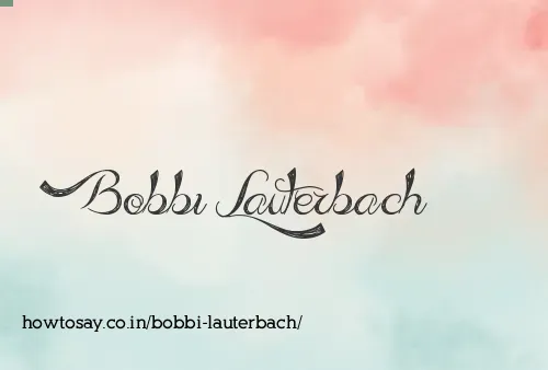 Bobbi Lauterbach