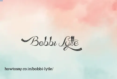 Bobbi Lytle