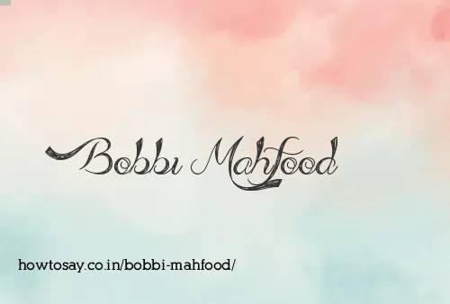 Bobbi Mahfood
