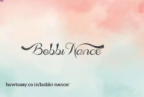 Bobbi Nance