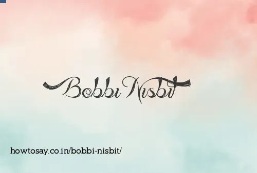 Bobbi Nisbit