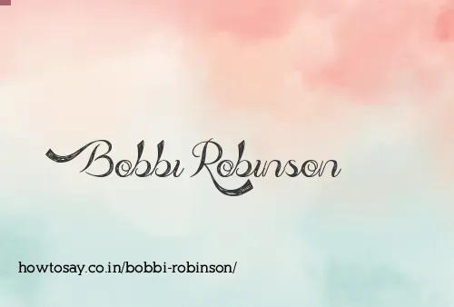 Bobbi Robinson