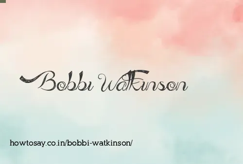 Bobbi Watkinson