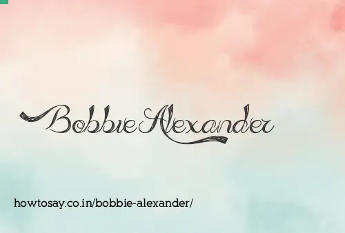 Bobbie Alexander