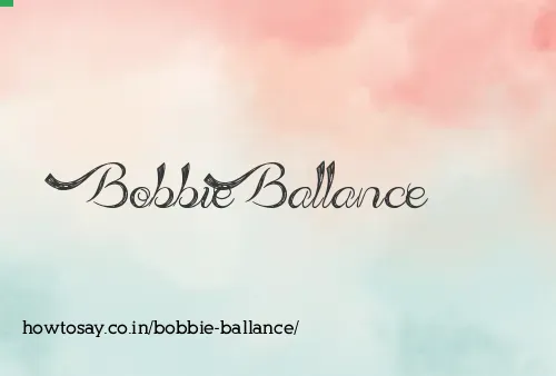 Bobbie Ballance