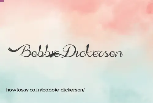 Bobbie Dickerson