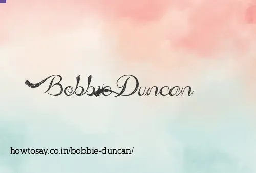 Bobbie Duncan